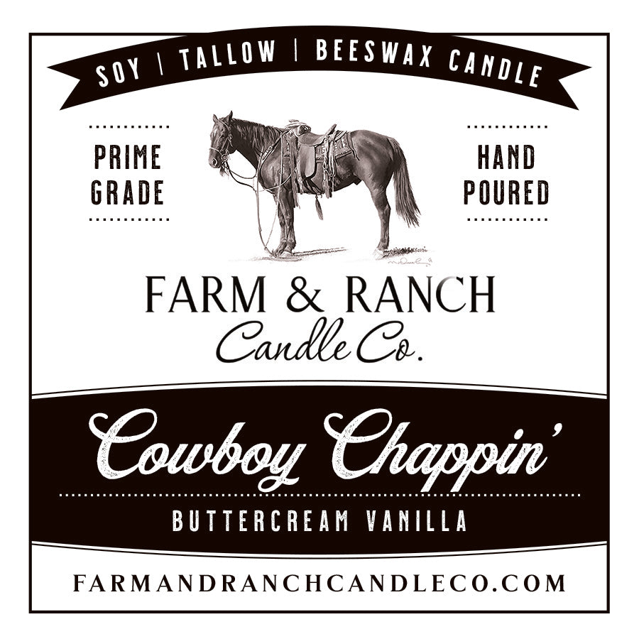 Candle | Cowboy Chappin' | White Velvet Vanilla