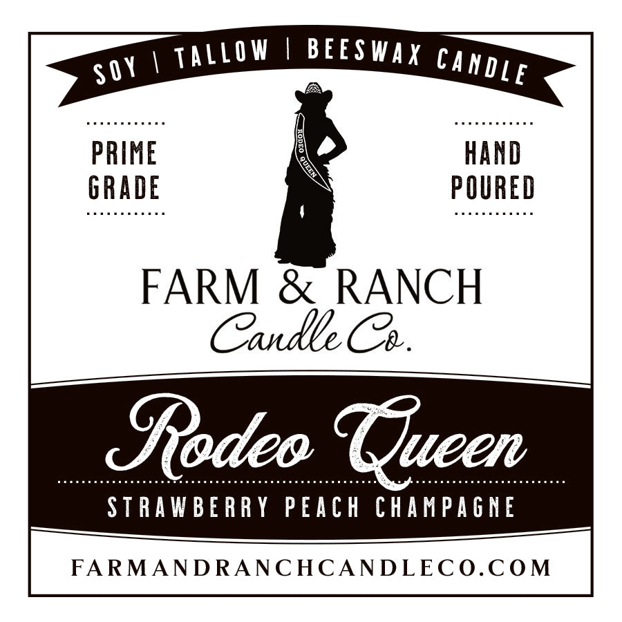 Candle | Rodeo Queen | Strawberry Peach Champagne