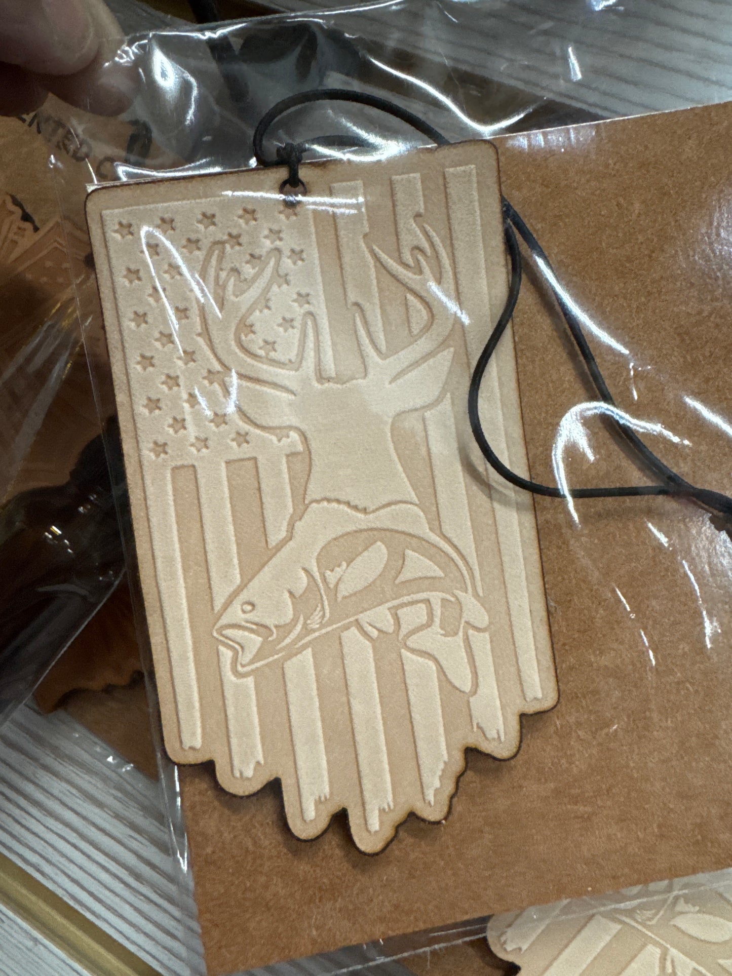 Leather Car Charm | Air Freshener