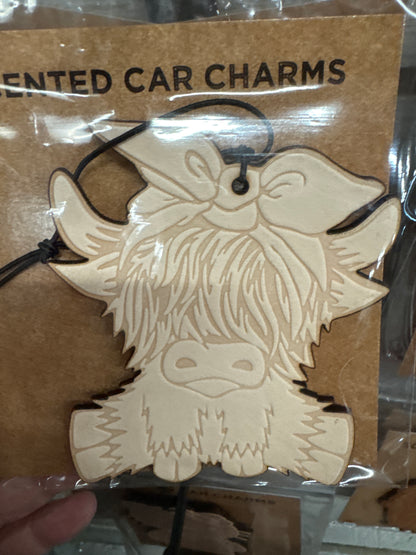 Leather Car Charm | Air Freshener