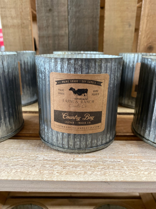 Candle | Country Boy | Fraser Fir + Leather