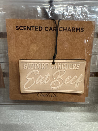 Leather Car Charm | Air Freshener