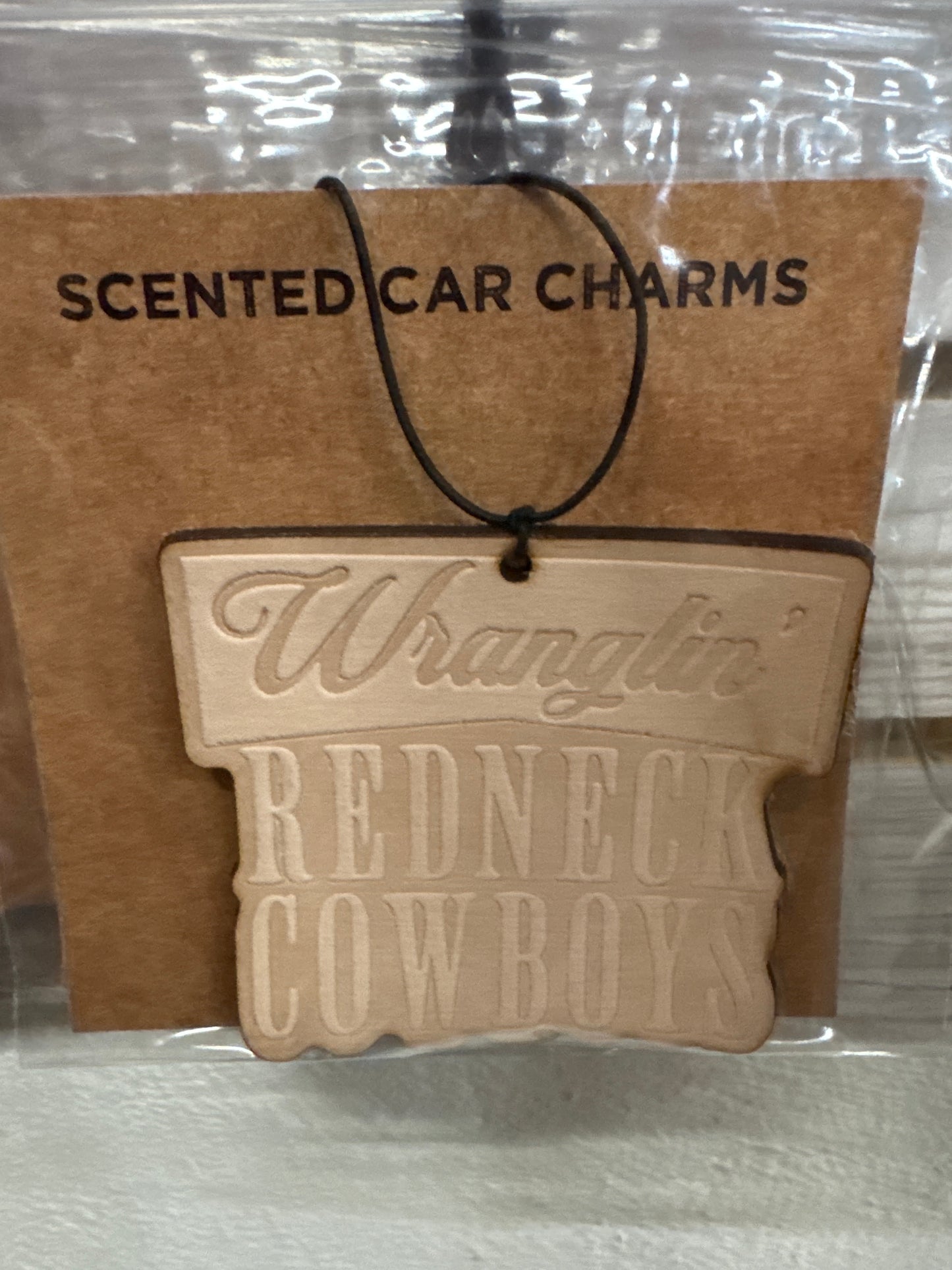 Leather Car Charm | Air Freshener