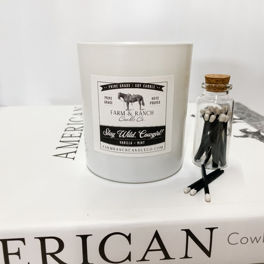 Candle | Stay Wild, Cowgirl! | Vanilla + Mint