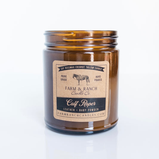 Candle | Calf Roper | Leather + Baby Powder