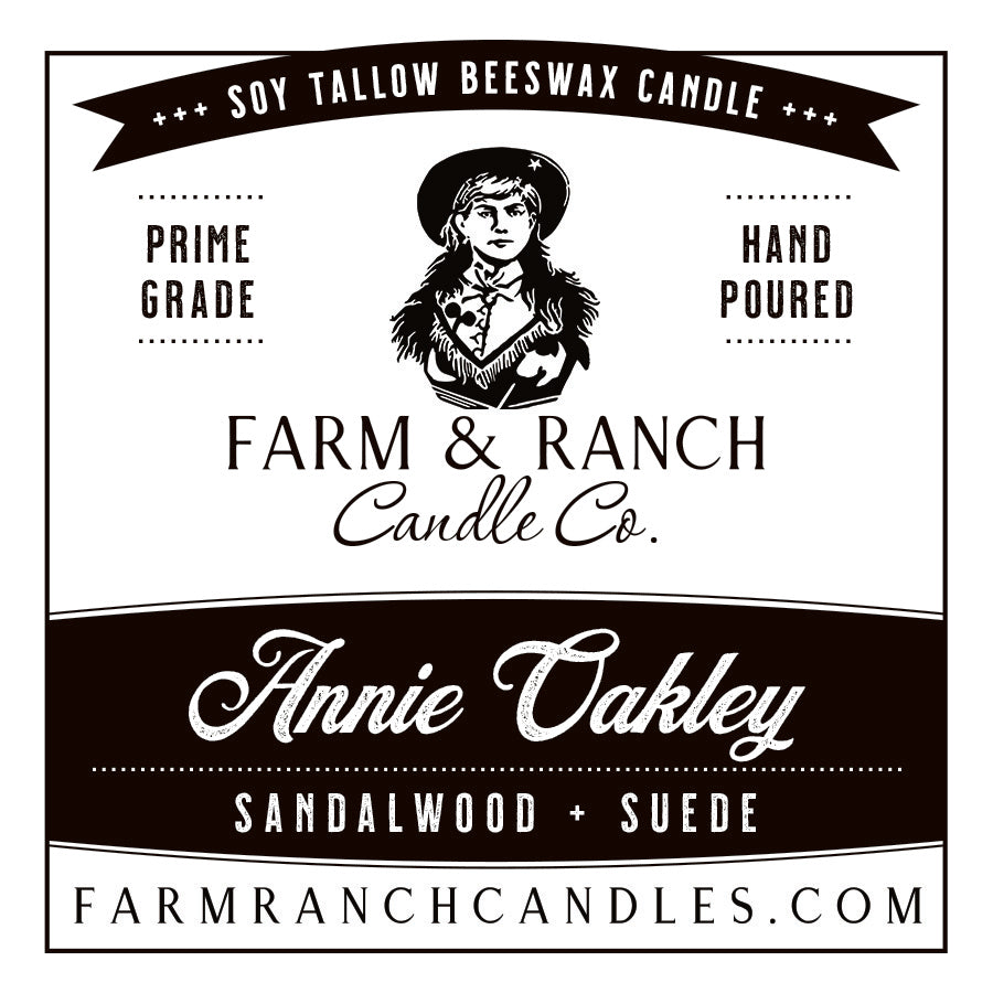 Candle | Annie Oakley | Sandalwood + Suede