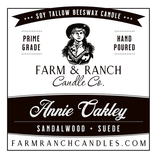 Candle | Annie Oakley | Sandalwood + Suede