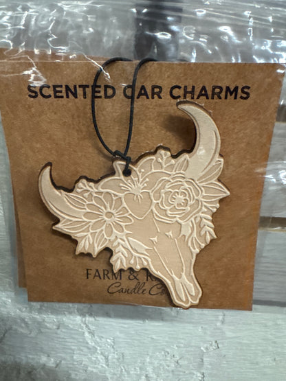 Leather Car Charm | Air Freshener