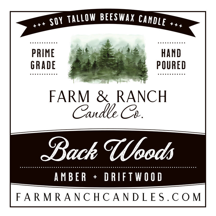 Candle | Backwoods | Amber + Driftwood