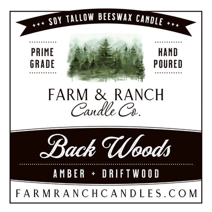 Candle | Backwoods | Amber + Driftwood