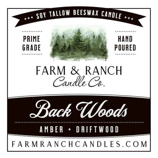 Candle | Backwoods | Amber + Driftwood