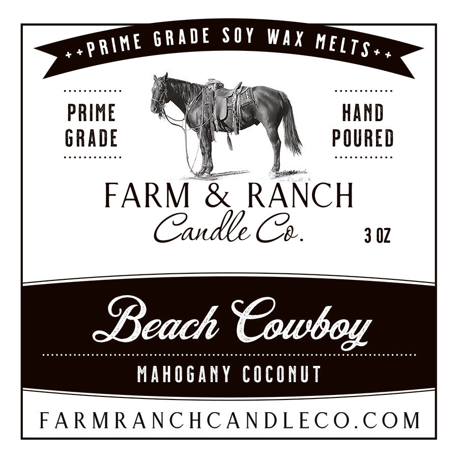 Candle | Beach Cowboy | Mahogany + Coconut