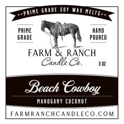 Candle | Beach Cowboy | Mahogany + Coconut