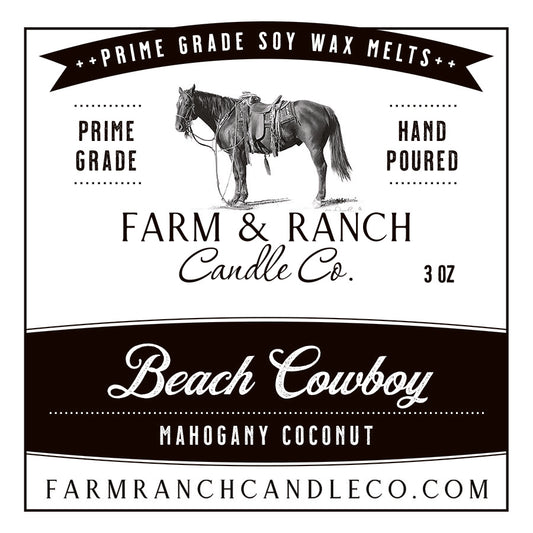 Candle | Beach Cowboy | Mahogany + Coconut