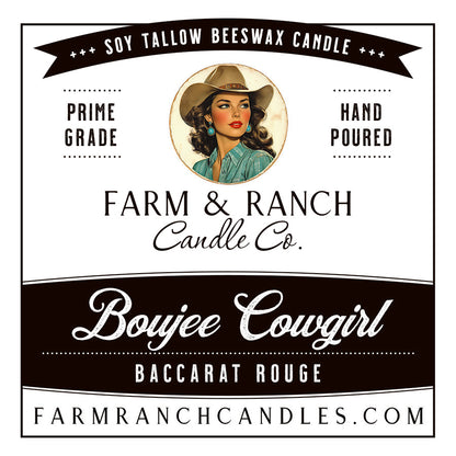 Candle | Boujee Cowgirl | Baccarat Rouge Likeness