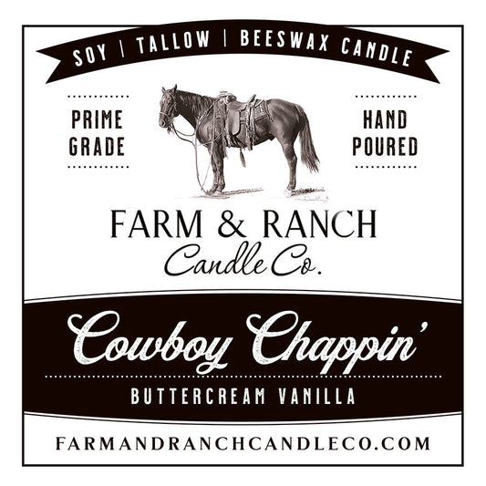 Candle | Cowboy Chappin' | White Velvet Vanilla