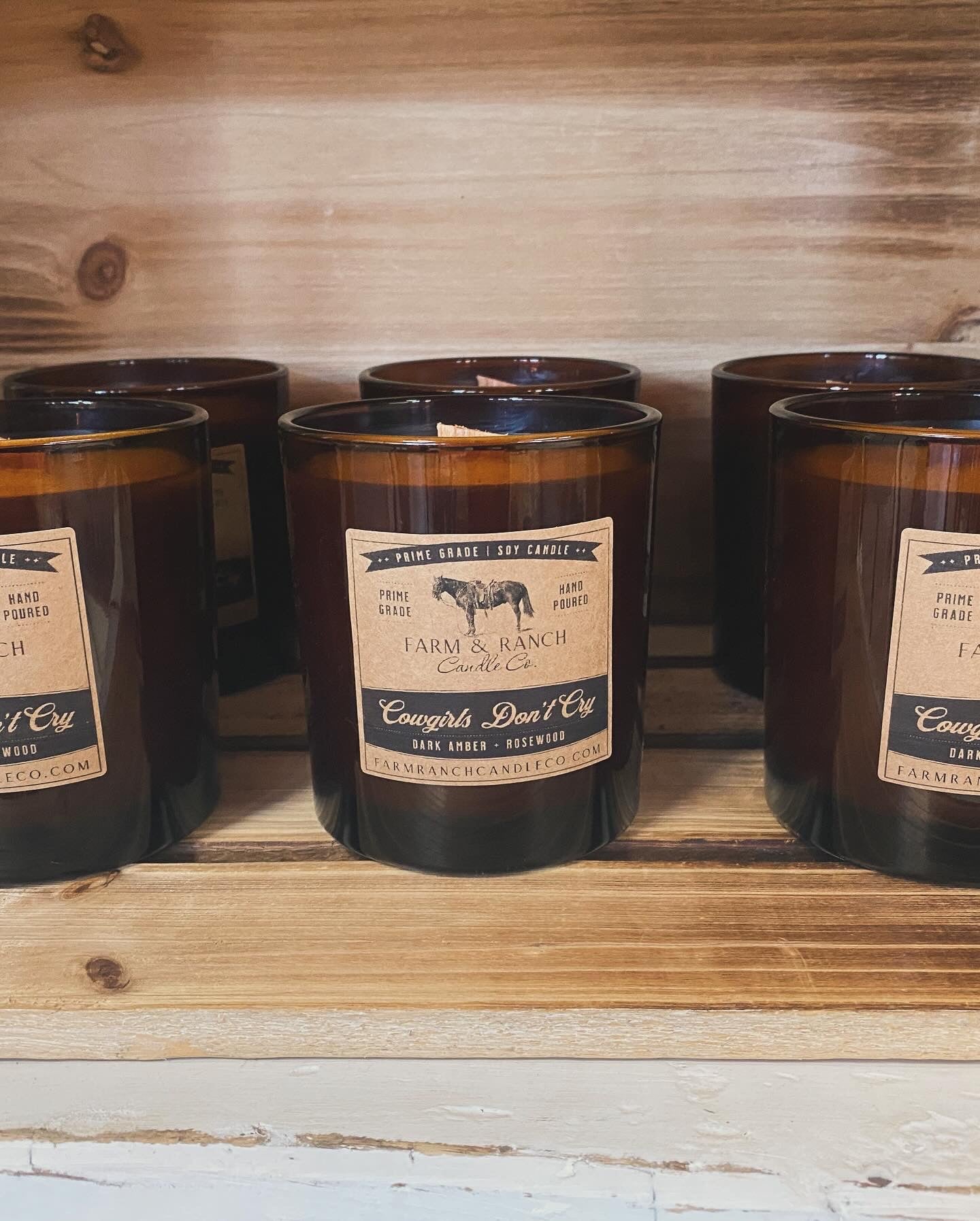 Candle | Cowgirls Don't Cry | Dark Amber Rosewood