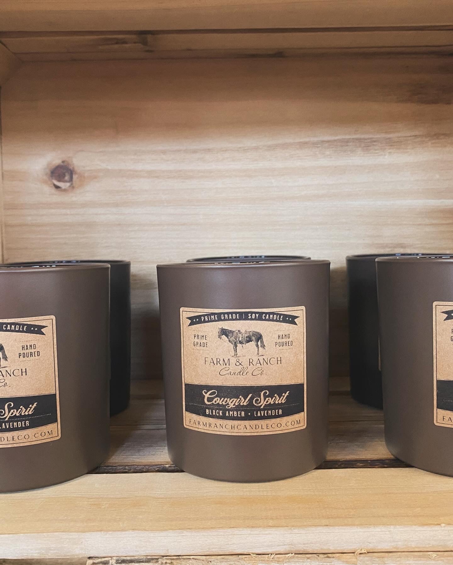 Candle | Cowgirl Spirit | Black Amber + Lavender