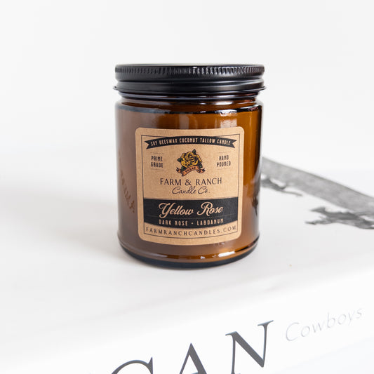 Candle | Yellow Rose of Texas | Dark Rose + Labdanum