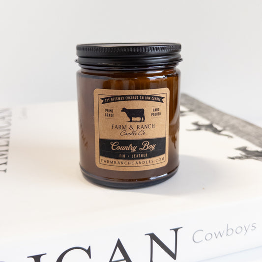 Candle | Country Boy | Fraser Fir + Leather