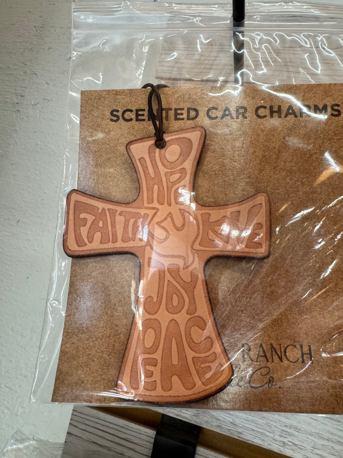 Leather Car Charm | Air Freshener