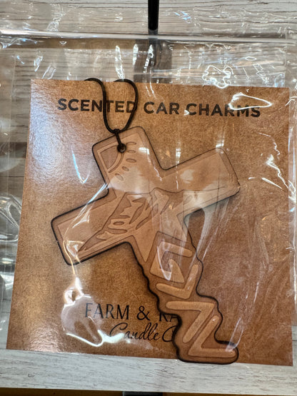 Leather Car Charm | Air Freshener