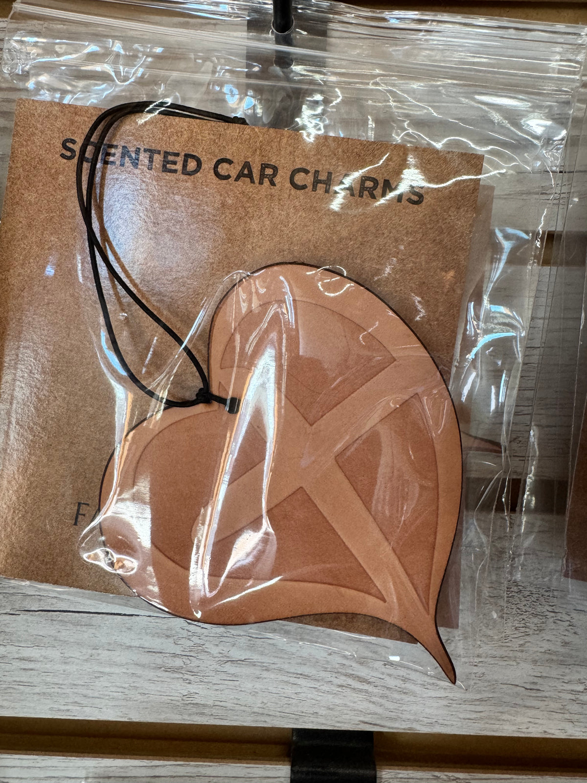 Leather Car Charm | Air Freshener