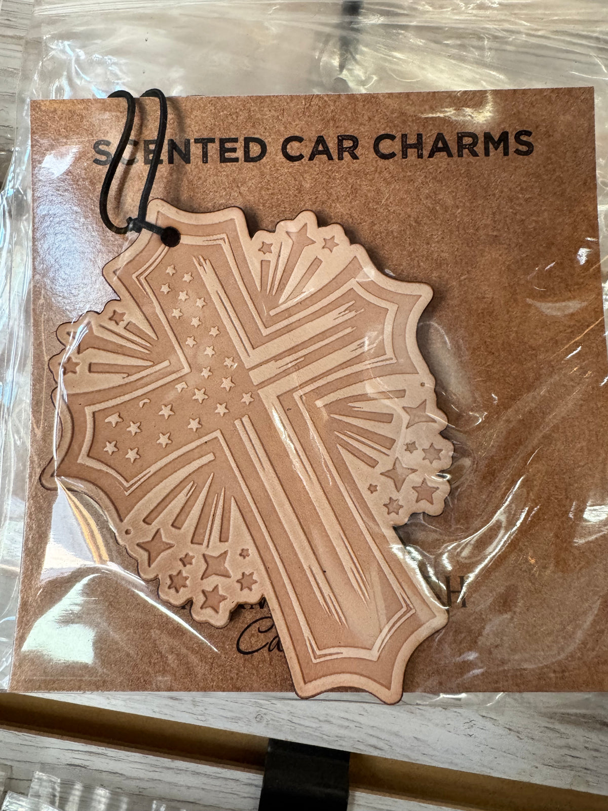 Leather Car Charm | Air Freshener