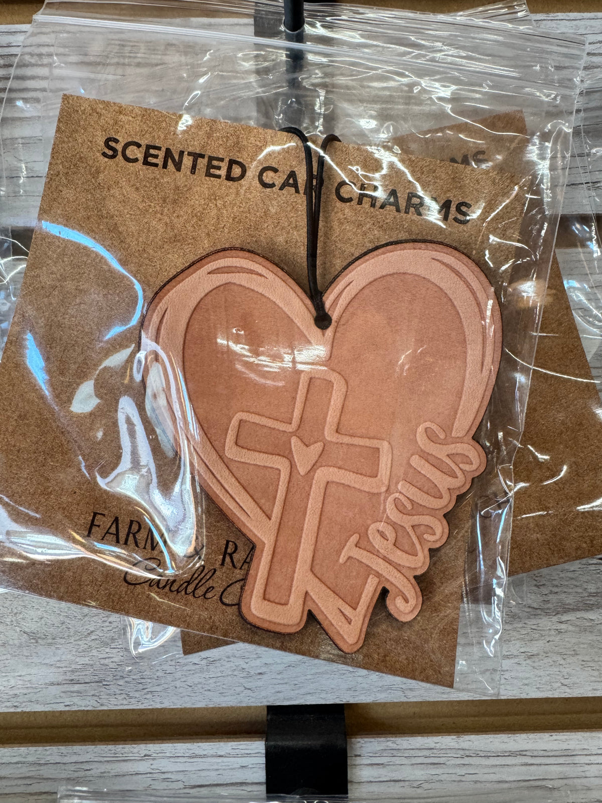 Leather Car Charm | Air Freshener