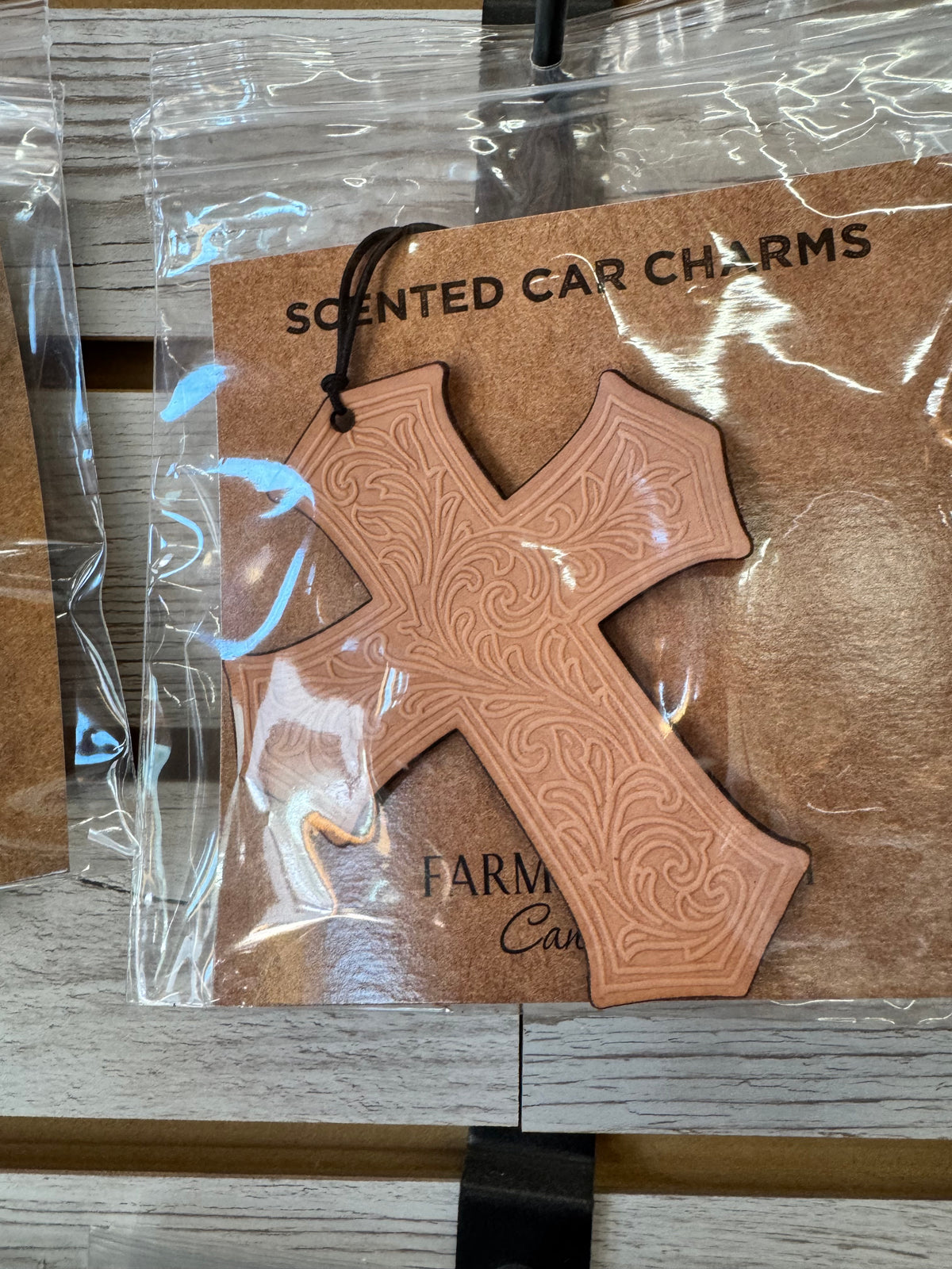 Leather Car Charm | Air Freshener