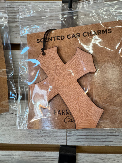 Leather Car Charm | Air Freshener
