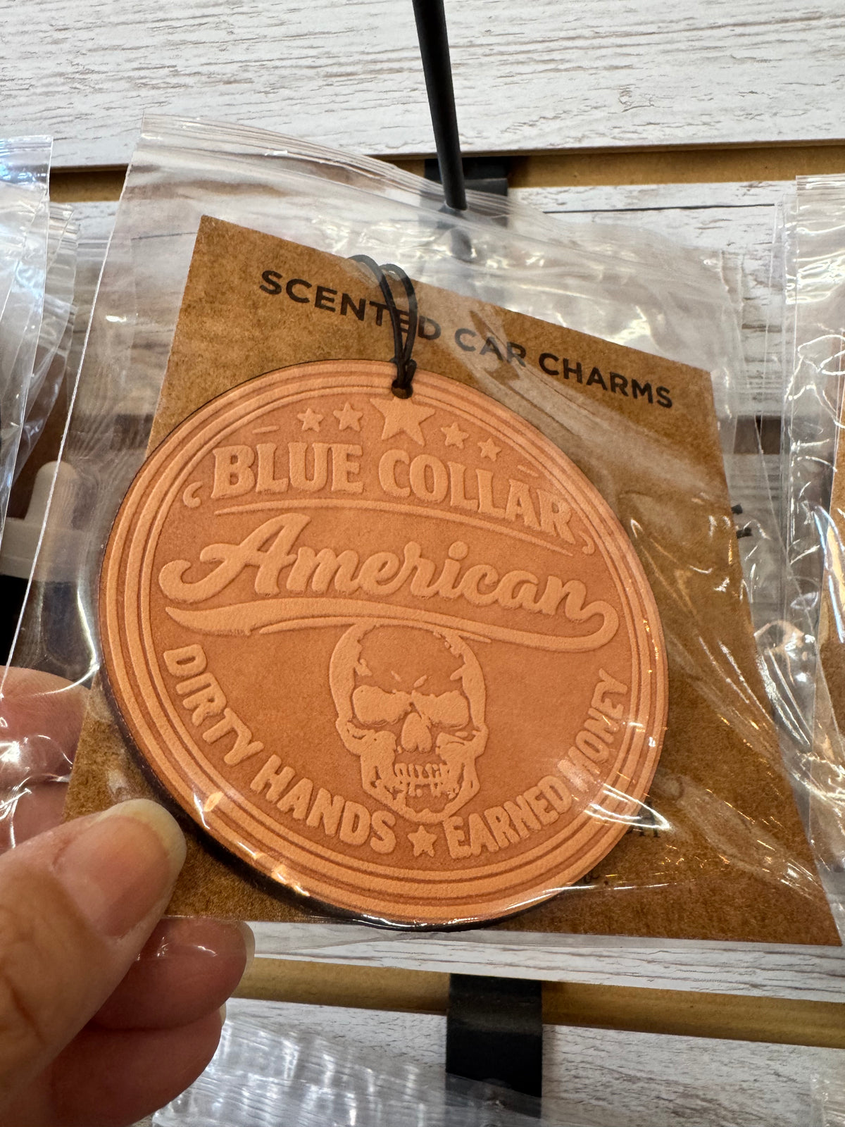 Leather Car Charm | Air Freshener