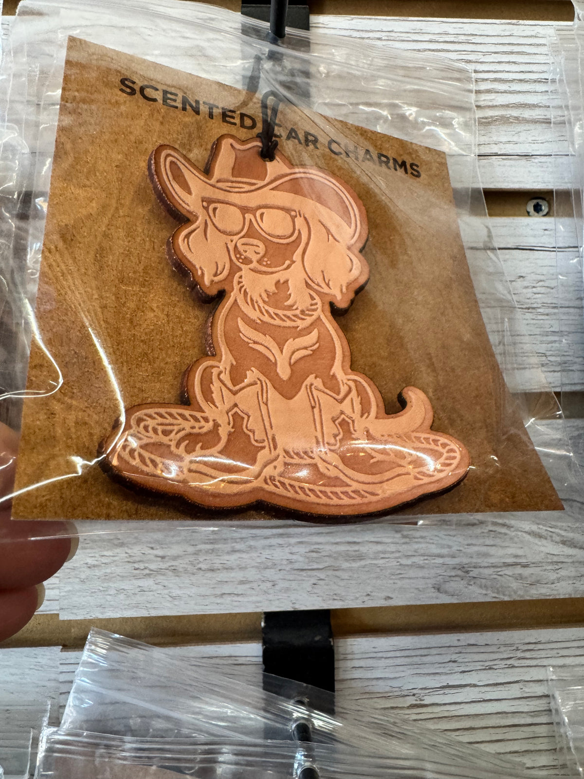 Leather Car Charm | Air Freshener