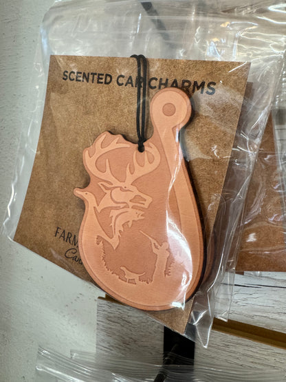 Leather Car Charm | Air Freshener
