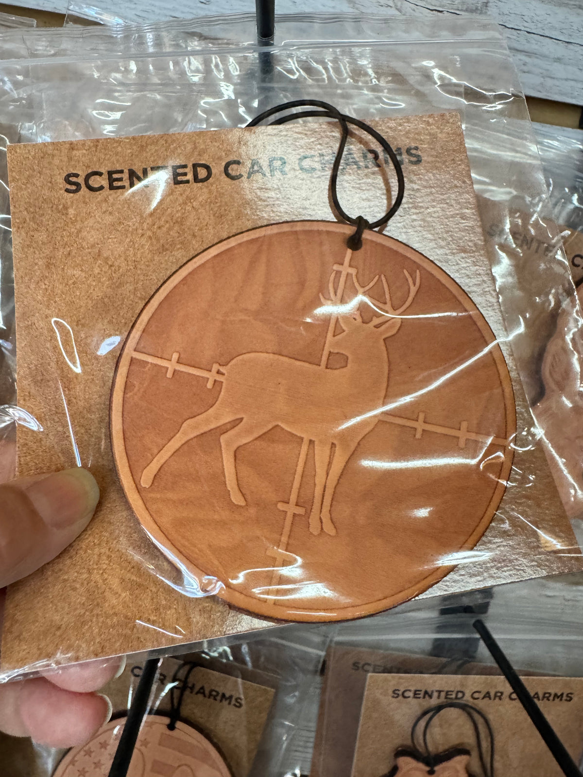 Leather Car Charm | Air Freshener