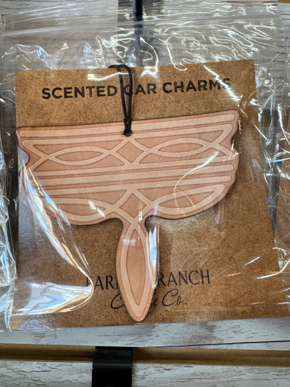 Leather Car Charm | Air Freshener