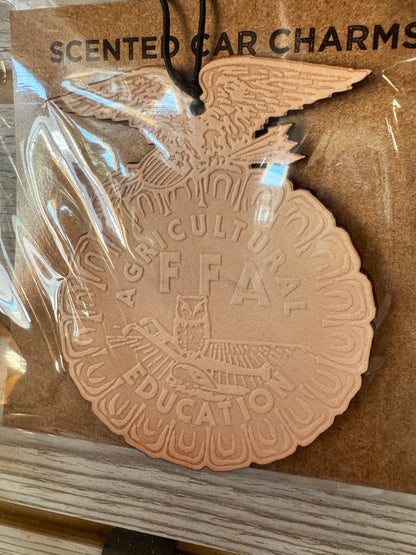 Leather Car Charm | Air Freshener