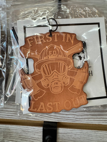 Leather Car Charm | Air Freshener