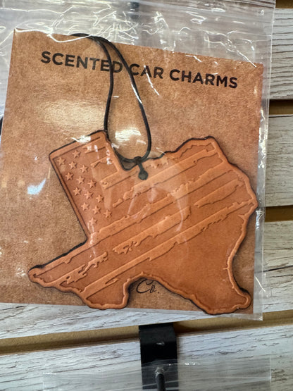 Leather Car Charm | Air Freshener