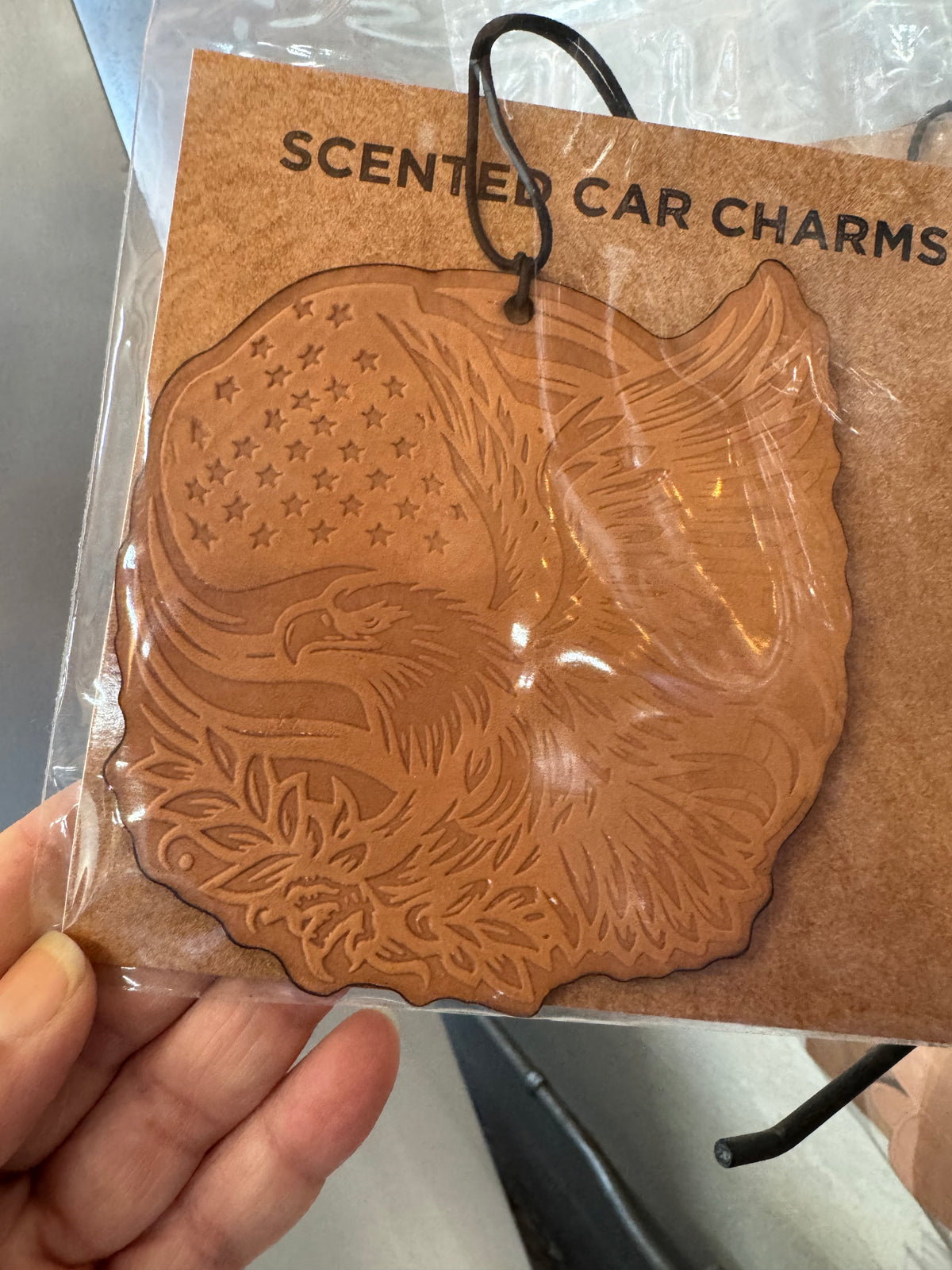 Leather Car Charm | Air Freshener