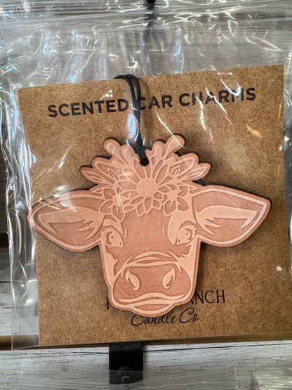 Leather Car Charm | Air Freshener