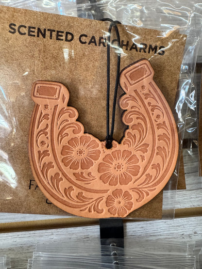 Leather Car Charm | Air Freshener
