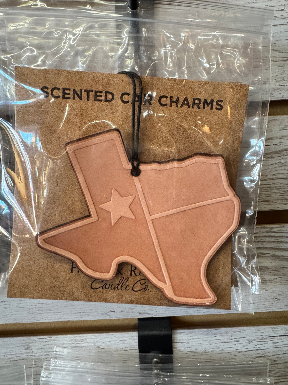 Leather Car Charm | Air Freshener