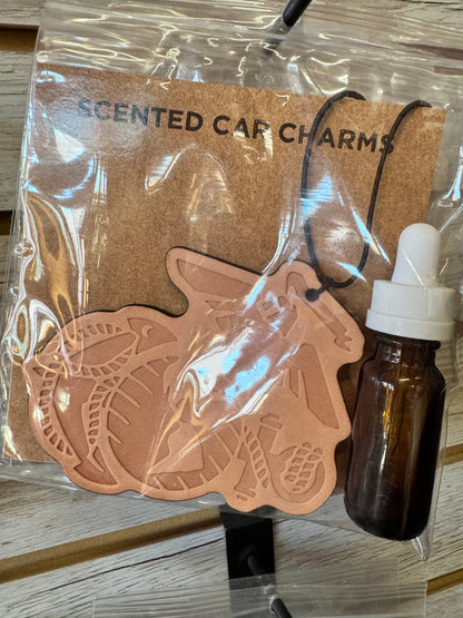 Leather Car Charm | Air Freshener