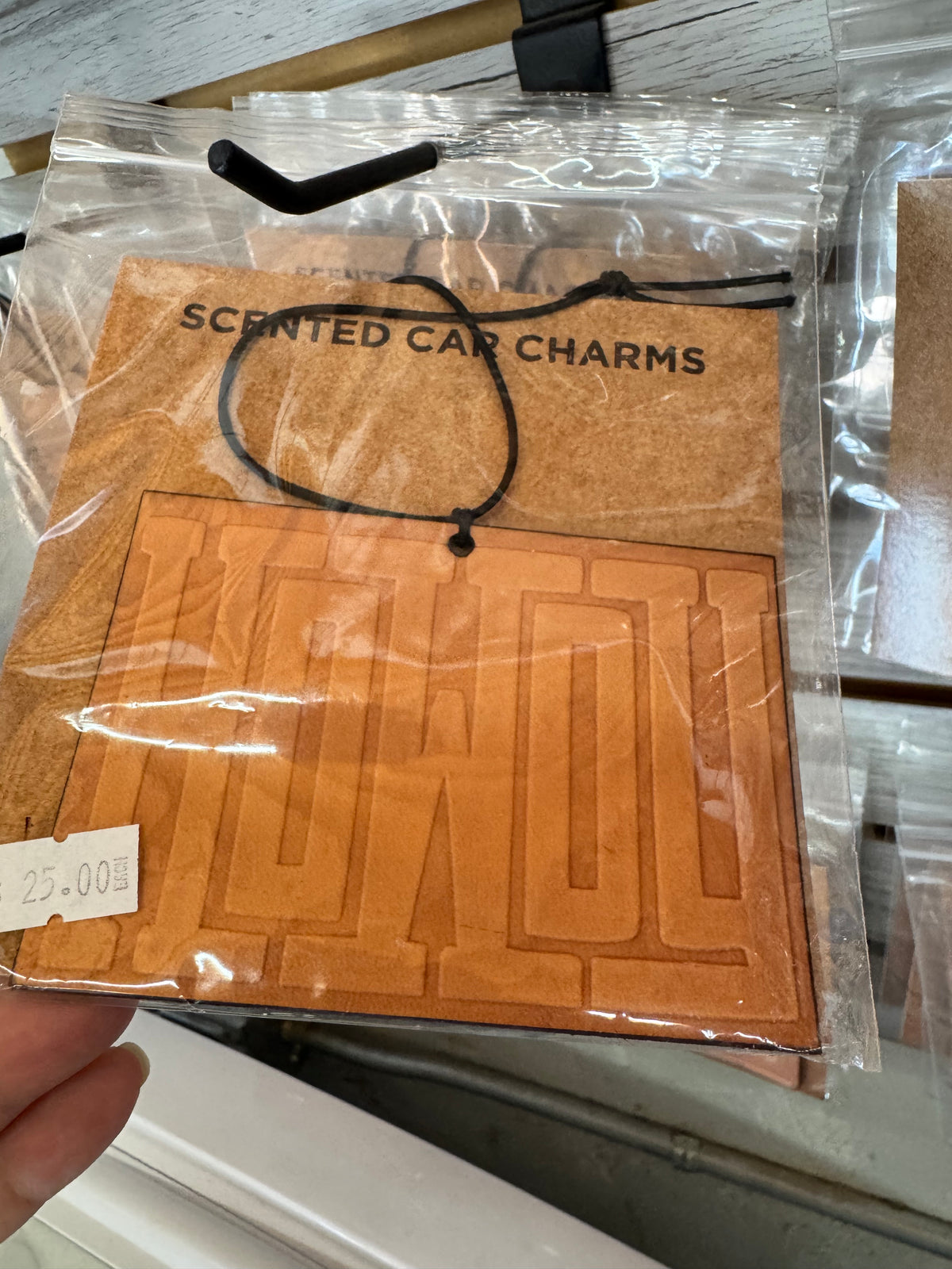 Leather Car Charm | Air Freshener