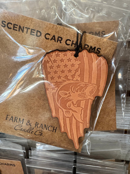 Leather Car Charm | Air Freshener