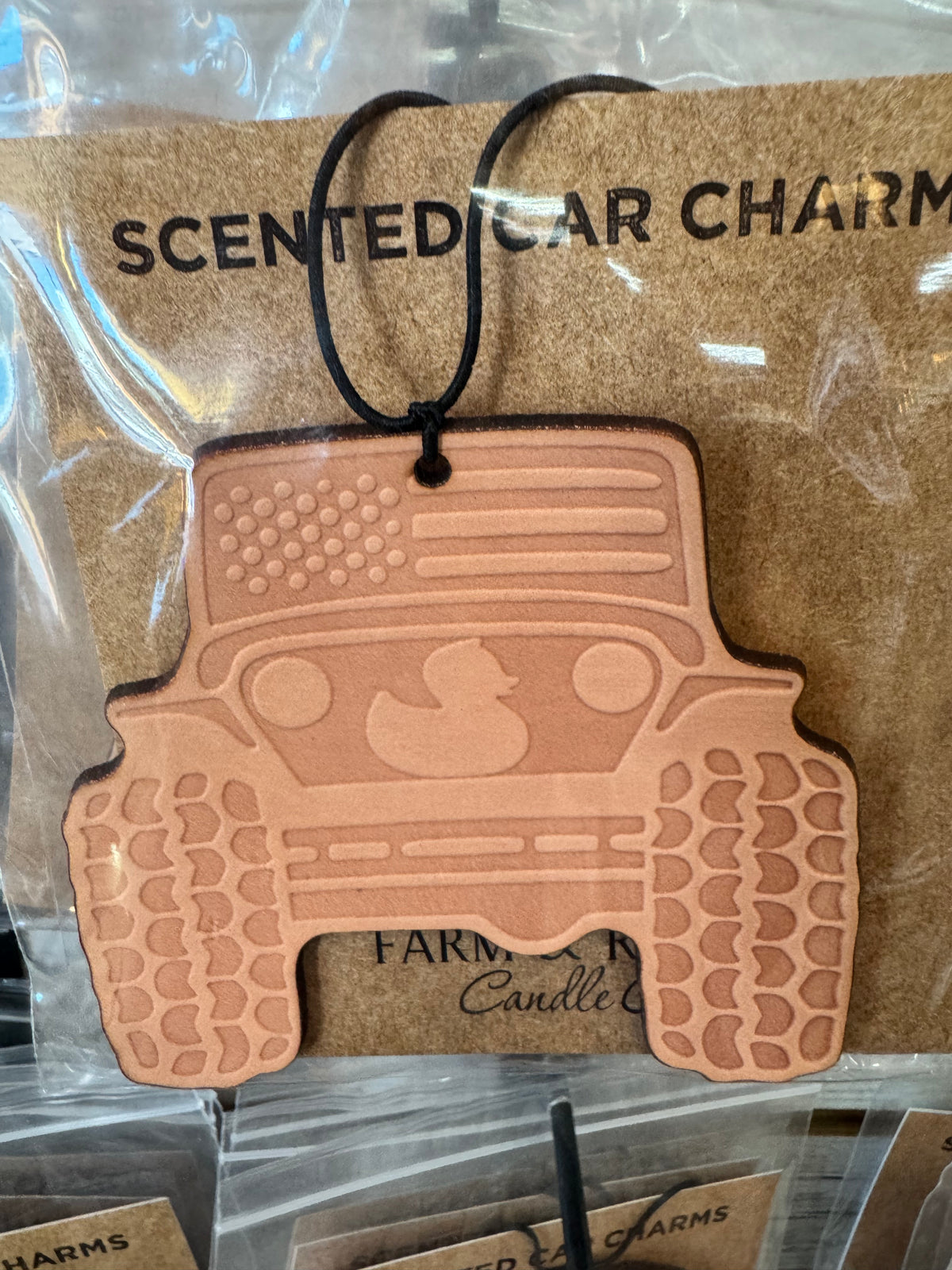 Leather Car Charm | Air Freshener