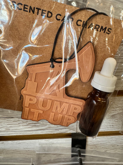 Leather Car Charm | Air Freshener
