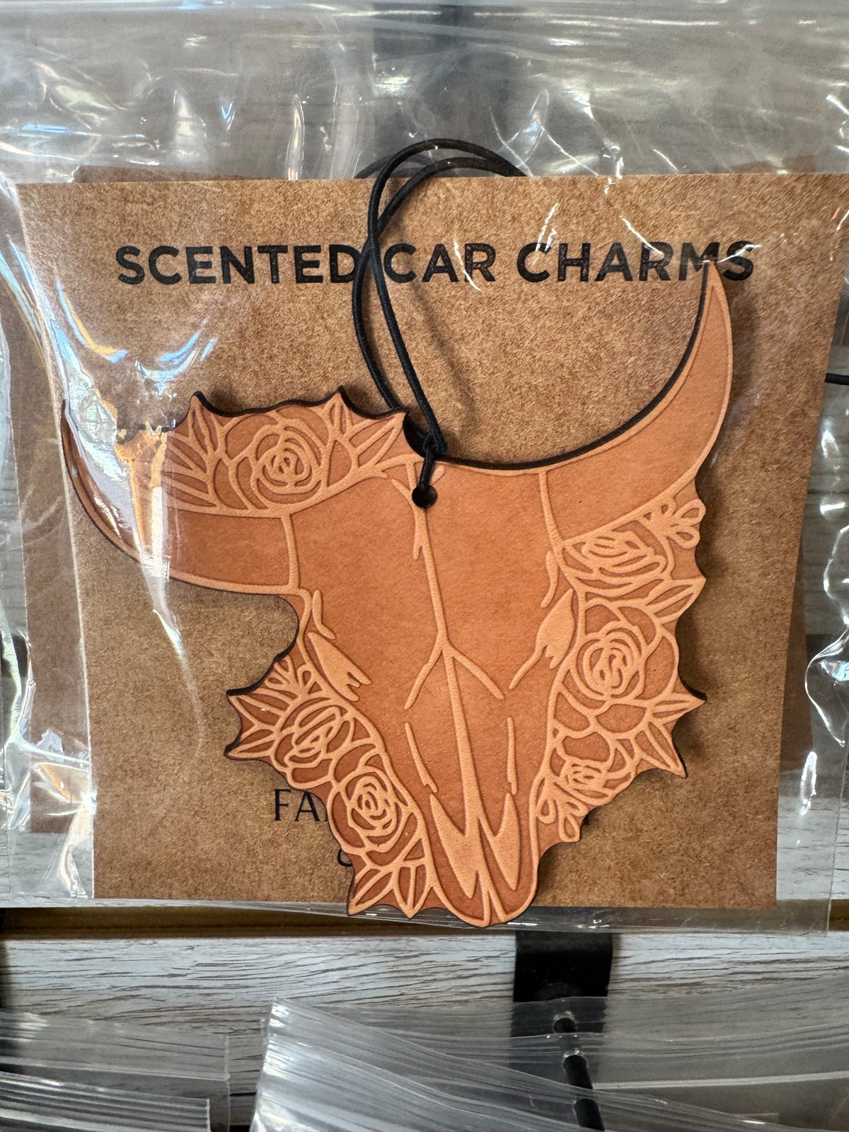 Leather Car Charm | Air Freshener