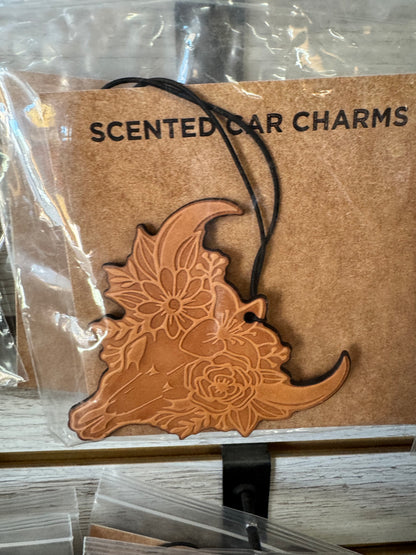 Leather Car Charm | Air Freshener